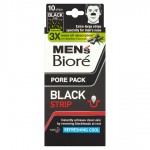 Bioré Men's Pore Pack Black Strip Refreshing Cool 10 Pieces